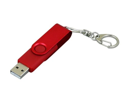 USB 2.0- флешка промо на 32 Гб с поворотным механизмом и однотон 2