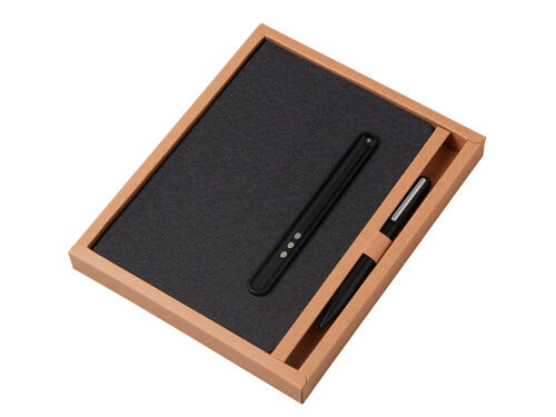 Блокнот А5 «NotaBene» с металлической шариковой ручкой и подстав 4