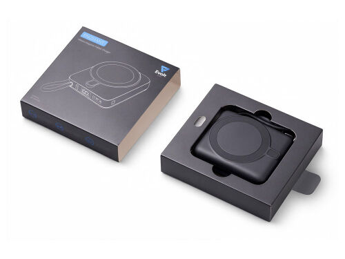 Магнитный беспроводной внешний аккумулятор c подсветкой лого «Эн 6