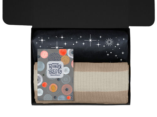 Подарочный набор «Re:y. Warm» с пледом, термосом и чаем 1