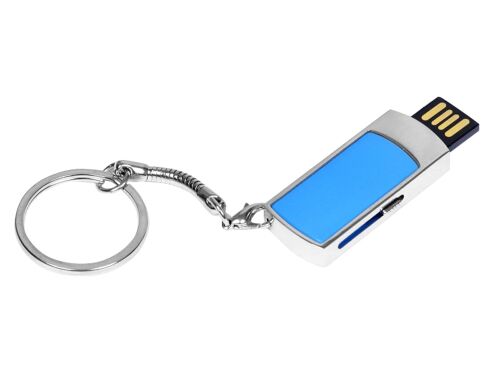 USB 2.0- флешка на 16 Гб с выдвижным механизмом и мини чипом 2