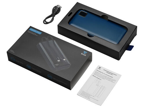 Внешний аккумулятор со встроенными кабелями «Фрэйм Про», быстрая 6