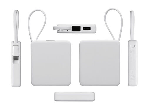 Внешний аккумулятор со встроенным кабелем USB-C «Дэнси», 5000 мА 4