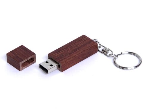 USB 3.0- флешка на 128 Гб прямоугольная форма, колпачок с магнит 1