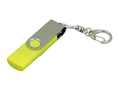 USB 2.0- флешка на 16 Гб с поворотным механизмом и дополнительны 1