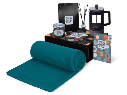 Подарочный набор «Re:y. Vive» с пледом, френч-прессом и кофе 1