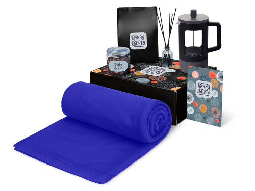 Подарочный набор «Re:y. Vive» с пледом, френч-прессом и кофе 1