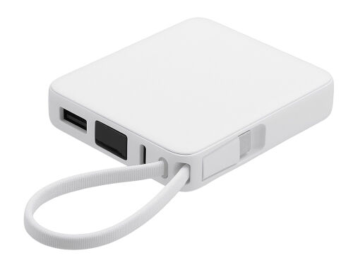 Внешний аккумулятор со встроенным кабелем USB-C «Дэнси», 5000 мА 2