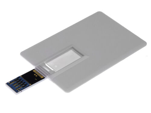USB 3.0- флешка на 128 Гб в виде визитки, с раскладным чипом 3