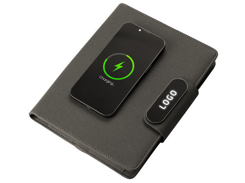 Подарочный набор «Twilight»: органайзер А5 с беспроводной зарядк 4