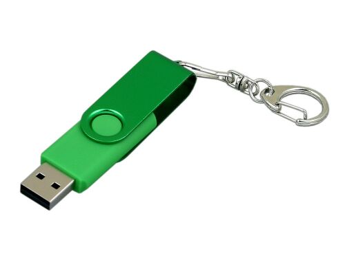 USB 2.0- флешка промо на 32 Гб с поворотным механизмом и однотон 2