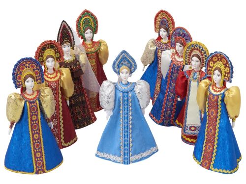 Подарочный набор: кукла фарфоровая, чай "Малина с мятой" 17