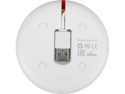 Беспроводное зарядное устройство «Disc» со встроенным кабелем 2  6