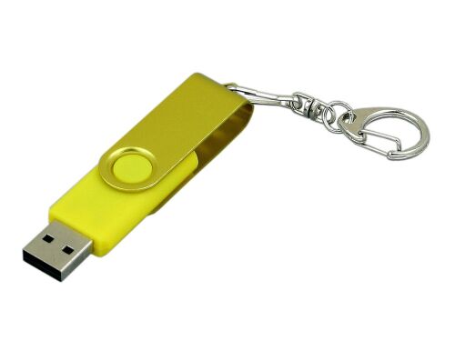 USB 2.0- флешка промо на 32 Гб с поворотным механизмом и однотон 2