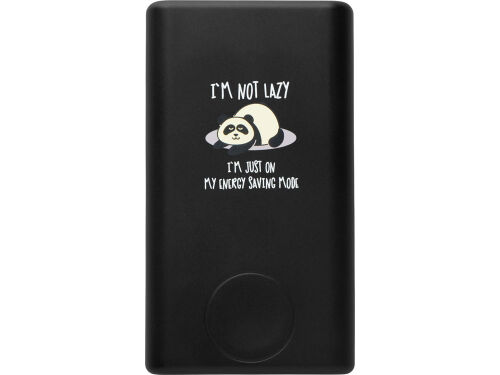 Внешний беспроводной аккумулятор 2-в-1 с функцией зарядки Apple Watch, QC/PD «AtomIQ», 10000 мАч с тампопечатью