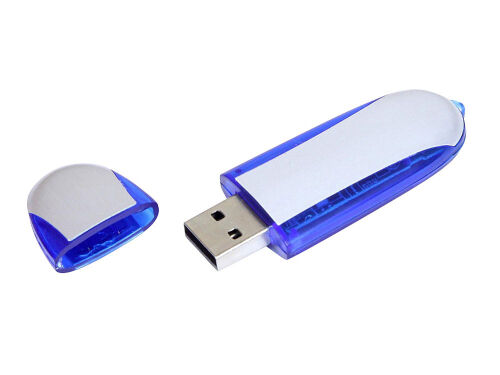 USB 2.0- флешка промо на 4 Гб овальной формы 2