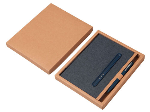 Блокнот А5 «NotaBene» с металлической шариковой ручкой и подстав 5