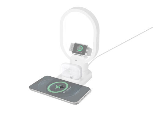 Беспроводная зарядная станция 4-в-1 «Portal» c лампой, 15 Вт 1