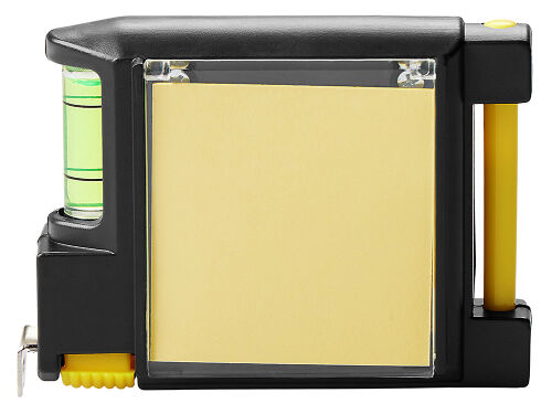 Рулетка на 2 м с уровнем и блоком для записей «Nerd» 2