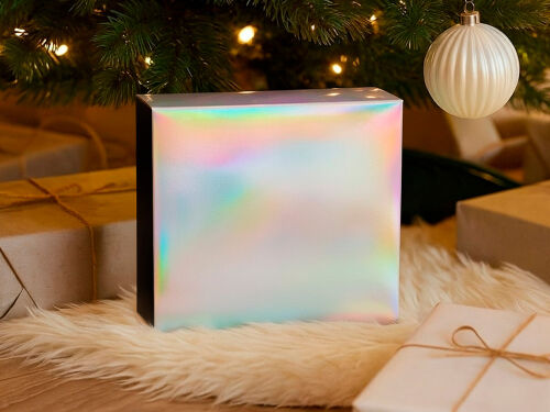 Подарочная коробка с голографическим шубером «Aurora», L 6