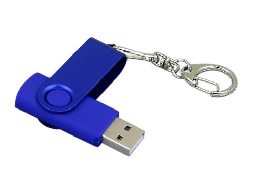 USB 2.0- флешка промо на 32 Гб с поворотным механизмом и однотон 3