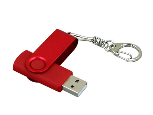 USB 2.0- флешка промо на 8 Гб с поворотным механизмом и однотонн 3