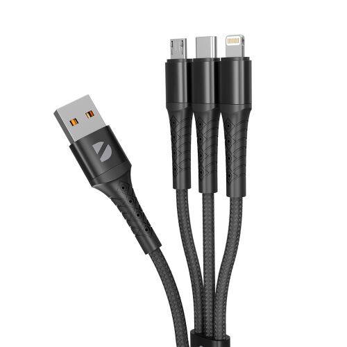 Дата-кабель Armor 3 в 1: micro USB, USB-C, Ligthning, 1.2м 2