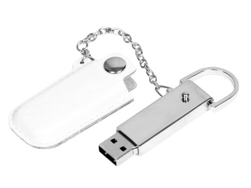 USB 2.0- флешка на 16 Гб в массивном корпусе с кожаным чехлом 2