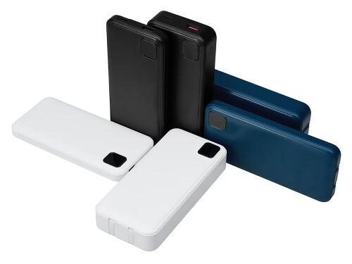 Внешний аккумулятор со встроенными кабелями «Фрэйм», 10000мач 7