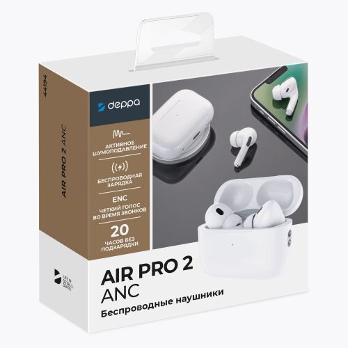 Беспроводные наушники с микрофоном Air Pro 2 ANC, TWS, BT 5.3, 3 6
