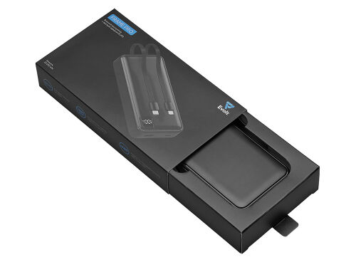 Внешний аккумулятор со встроенными кабелями «Фрэйм Про», быстрая 5