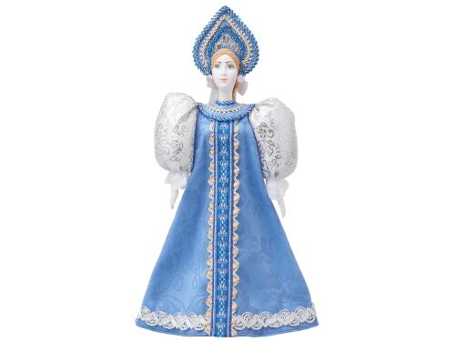 Подарочный набор: кукла фарфоровая, чай "Малина с мятой" 4