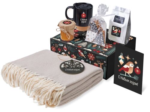 Подарочный набор «Re:Nest» с пледом, кружкой и вареньем 1