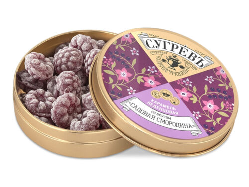 Карамель леденцовая со вкусом смородины в банке 1 Карамель леденцовая со вкусом смородины в банке 1