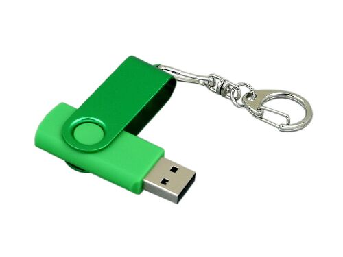 USB 2.0- флешка промо на 16 Гб с поворотным механизмом и однотон 3