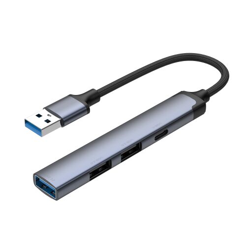 USB-хаб USB-A 3.0 + 2xUSB-A 2.0 + USB-C 2