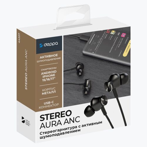 Стереогарнитура Stereo Aura ANC, USB-C 5
