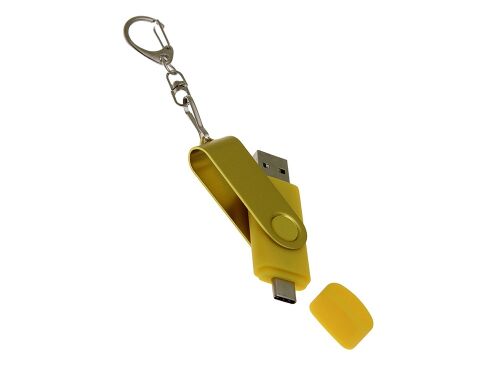 USB 3.0- флешка на 128 Гб с поворотным механизмом и дополнительн 4