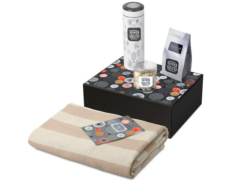 Подарочный набор «Re:y. Warm» с пледом, термосом и чаем 1