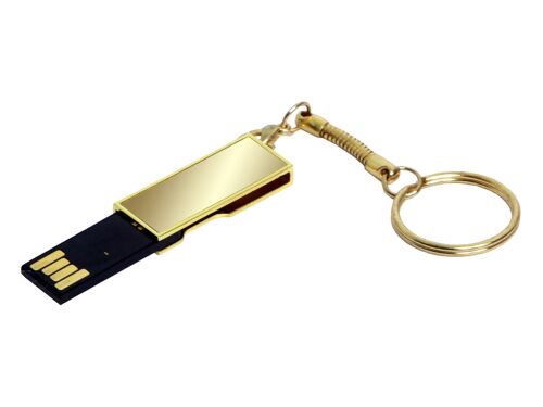 USB 2.0- флешка на 32 Гб с поворотным механизмом и зеркальным по 2