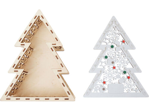 Шкатулка из фанеры в виде елки «Firytale» 4