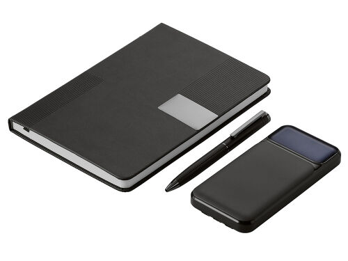 Подарочный набор «Tesla» с блокнотом А5, ручкой и пауэрбенком на 2