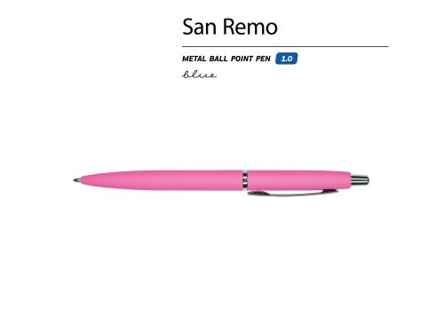 Ручка металлическая шариковая «San Remo», софт-тач 2 Ручка металлическая шариковая «San Remo», софт-тач 2