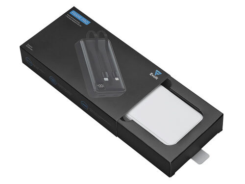 Внешний аккумулятор со встроенными кабелями «Фрэйм Про», быстрая 5