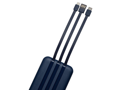 Магнитный беспроводной внешний аккумулятор со встроенными кабеля 5