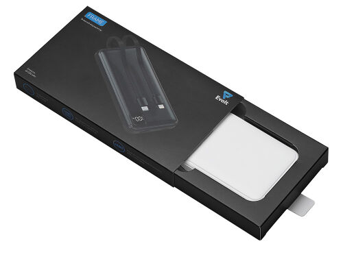 Внешний аккумулятор со встроенными кабелями «Фрэйм», 10000мач 5