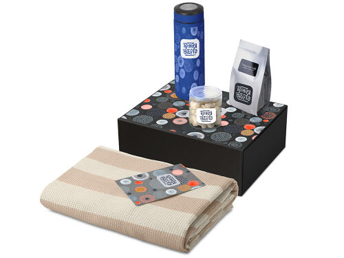 Подарочный набор «Re:y. Warm» с пледом, термосом и чаем 1