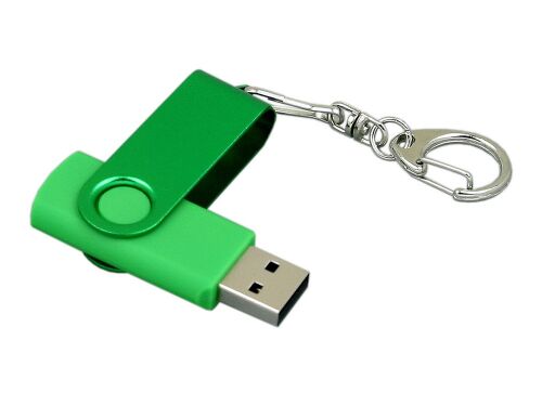 USB 2.0- флешка промо на 32 Гб с поворотным механизмом и однотон 3