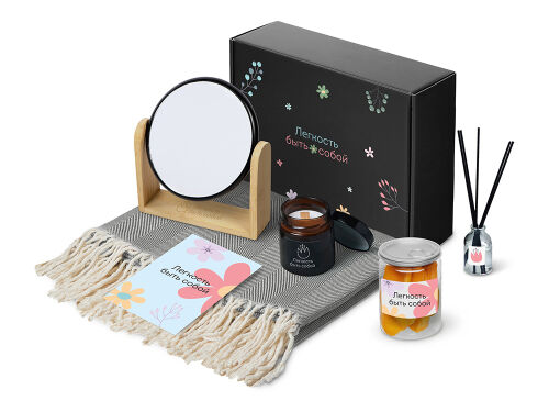 Подарочный набор «Re:f. Shelter»  с пледом, зеркалом, свечой и д 1