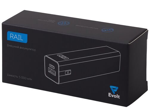 Внешний аккумулятор «Rail» c дисплеем, 5000 mAh 7